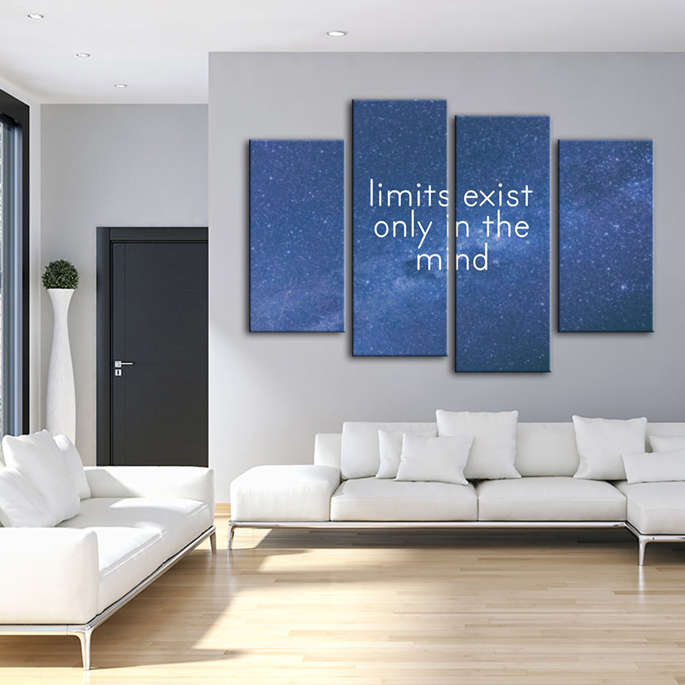 Only In The Mind 4 Piece - Canvas Wall Art Painting | Bowlift
