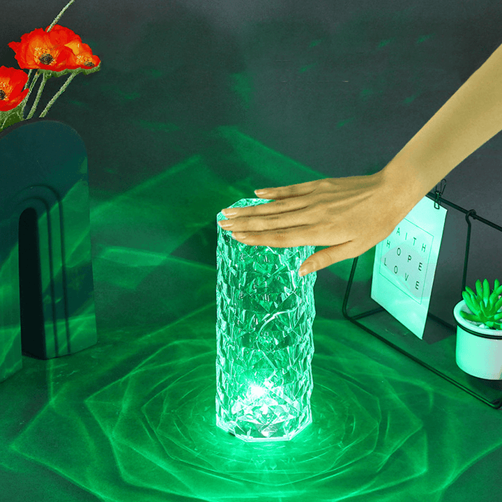BowLift | Rose Rays Crystal Diamond Table Lamp