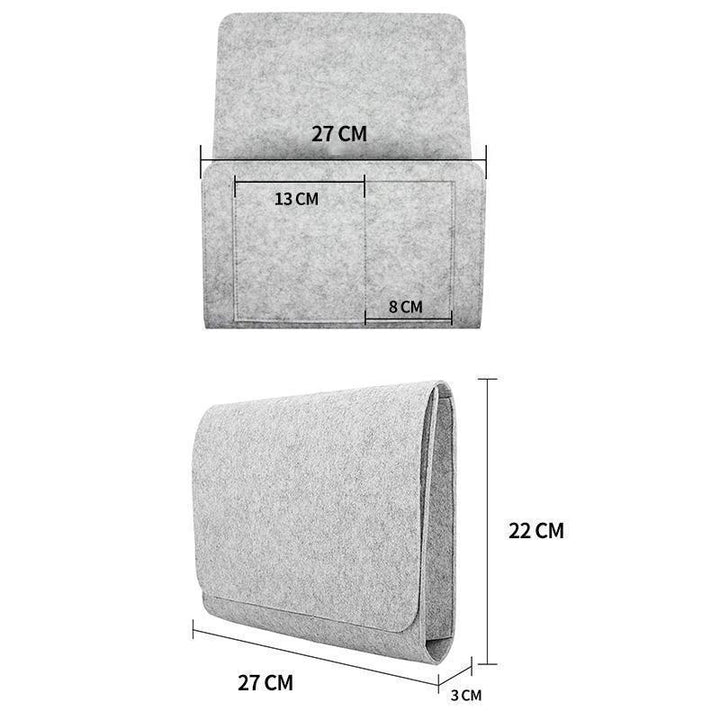 BowLift | Felt Bed Hanging Organizer Bag for Bed Sofa Desk