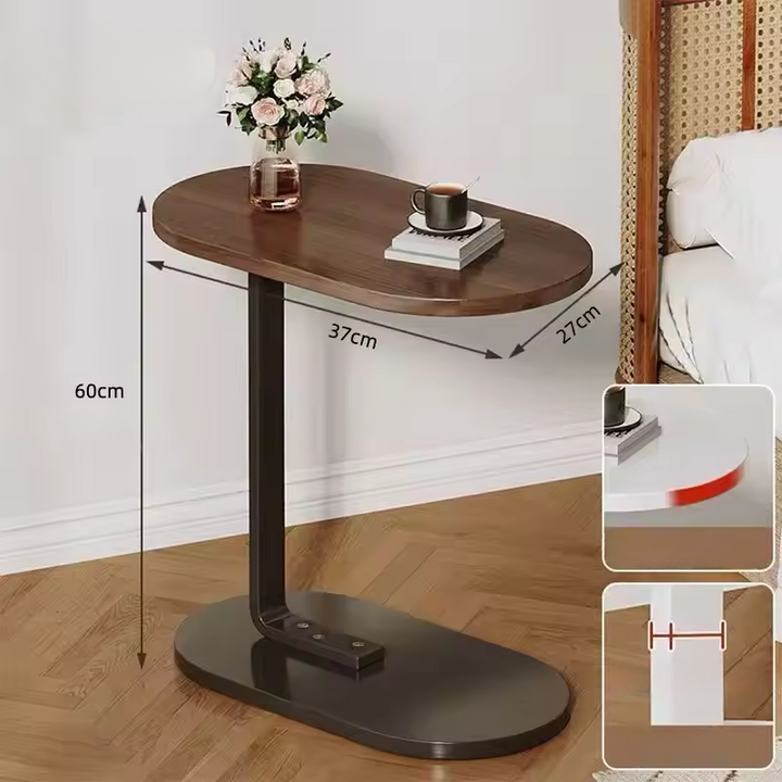 BowLift | C Shaped Side Table Modern Compact and Lightweight Design