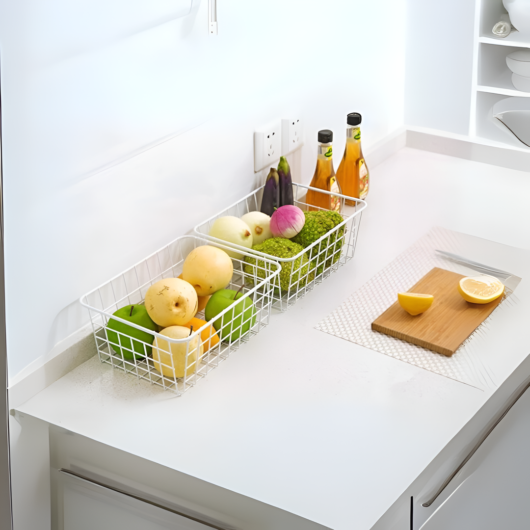 BowLift | Modern Wire Storage Basket with Handles – NeatBasket