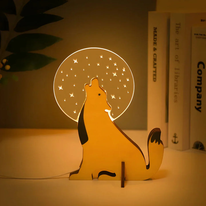 BowLift | Animal Figure Table Lamp Made of Wood