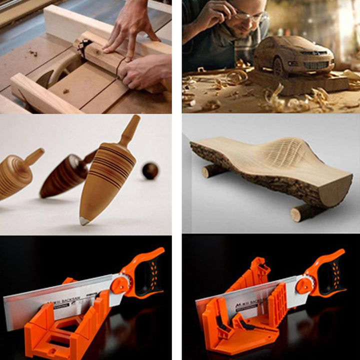 BowLift | Woodworking Saw Ark Clamps Miter Box