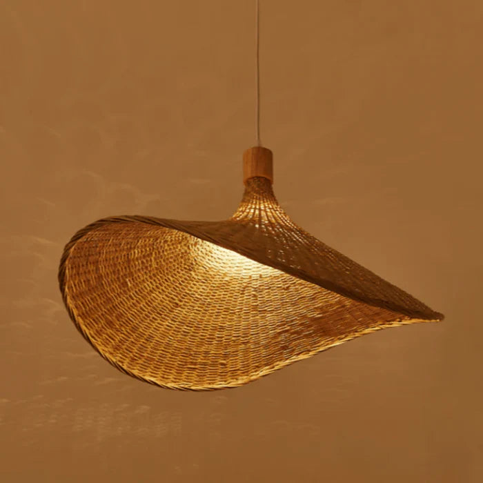 Wicker Pendant Lamp - RusticWeave | Bowlift