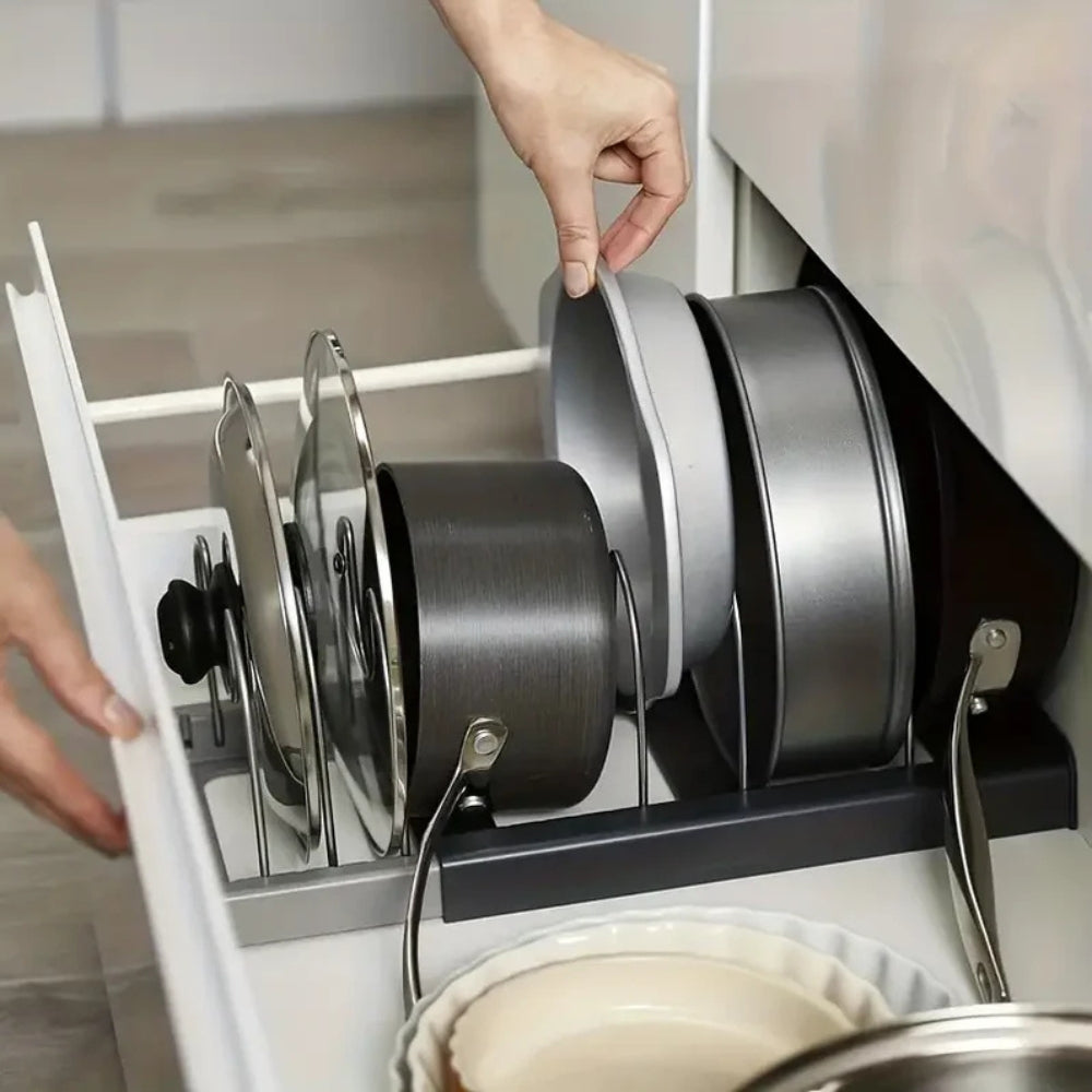 BowLift | Expandable Pot and Pans Organizer Rack