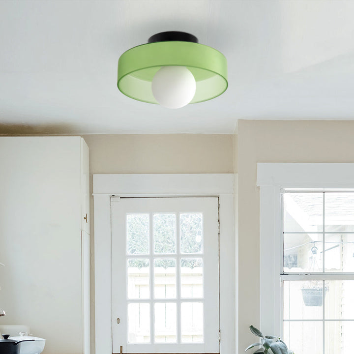BowLift | LED Round Flush Mount Ceiling Light Fixture - Modern Energy-Efficient Lighting for Contemporary Home Décor & Low Ceilings