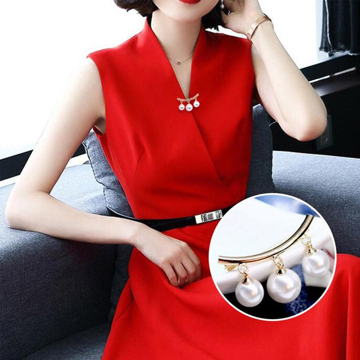BowLift | Nail-free pearl scarf ring waist buckle