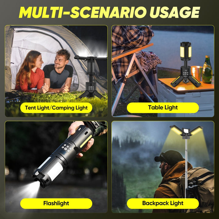 BowLift | SakerPlus Telescopic Camping Lights with Stand