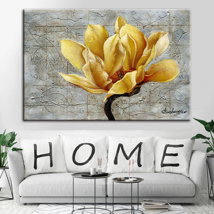 Yellow Lily - Canvas Wall Art Painting | Bowlift