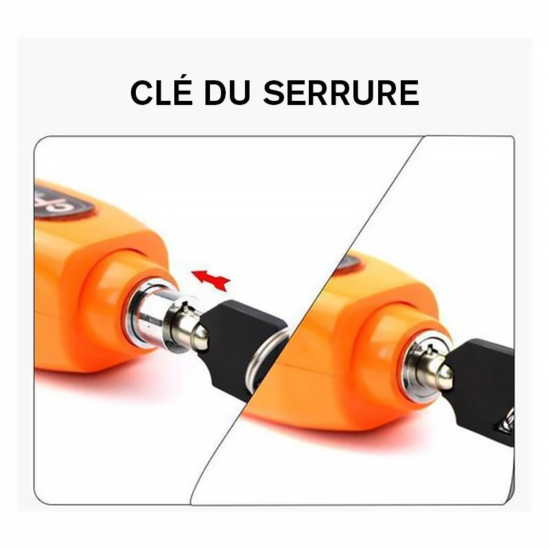 Universal anti-theft lock for motorcycle scooter handle grip | Bowlift