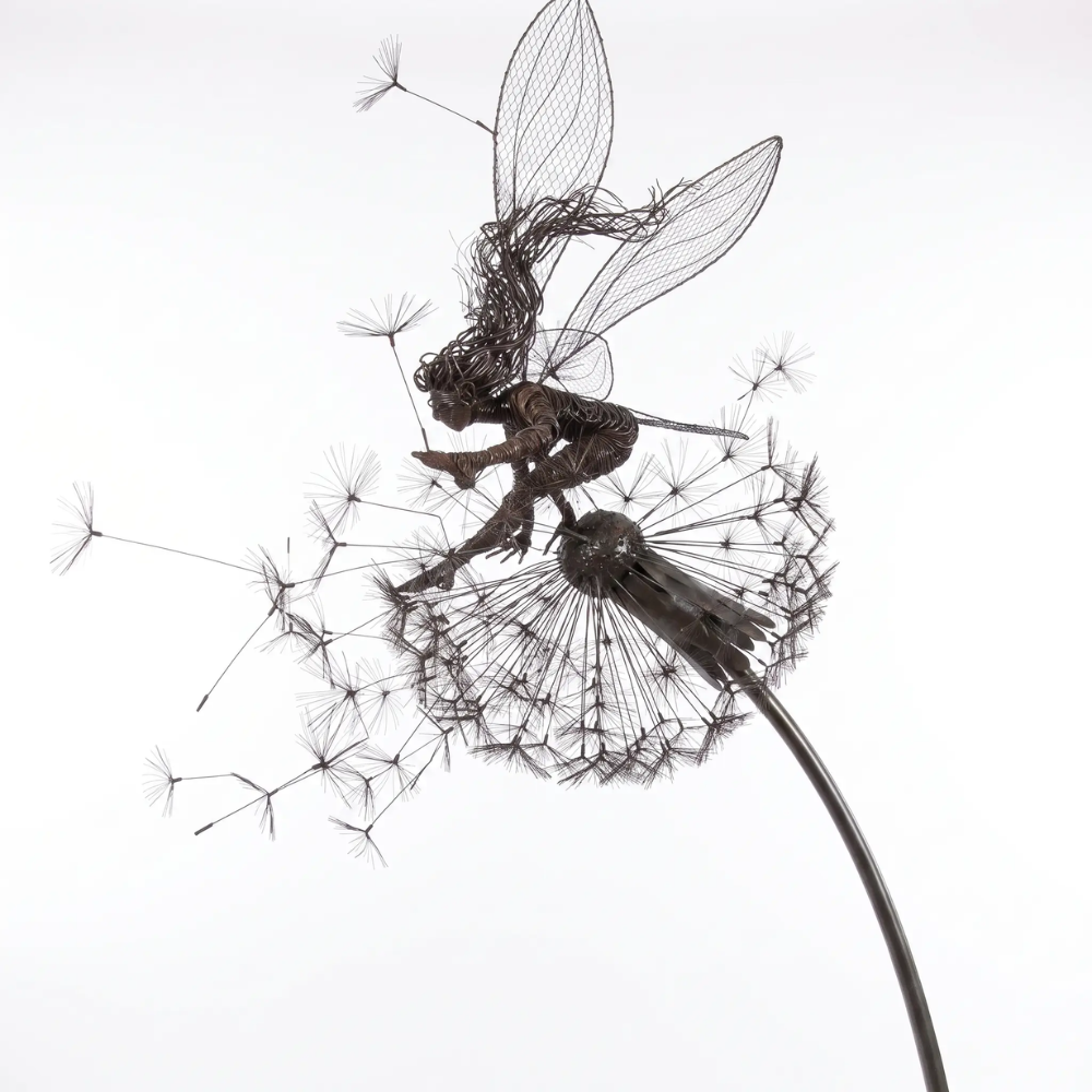BowLift | Dancing Fairy Statue Steel Garden