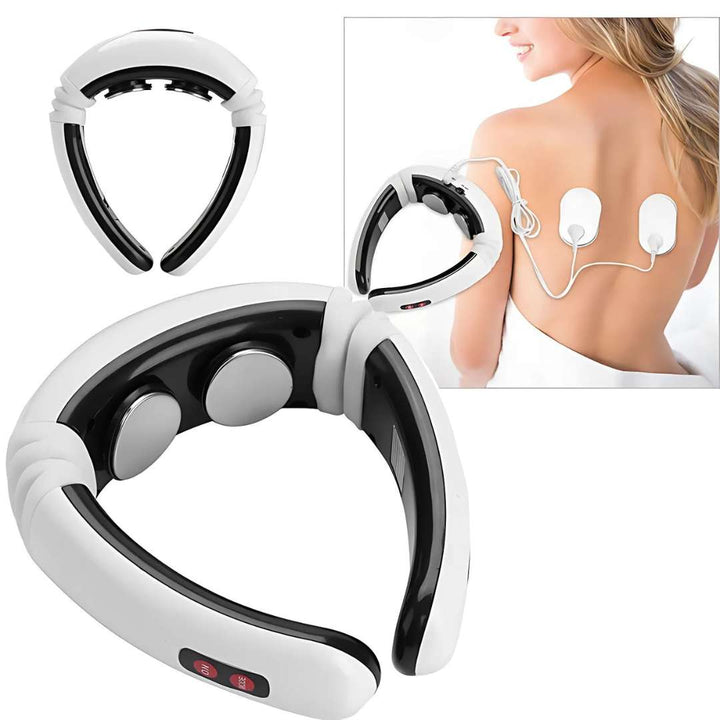 NeckEase | Vibration Neck Massager – Pain Relief – Portable Design – Soothes Stiff Muscles – Stress & Tension Relief Bowlift