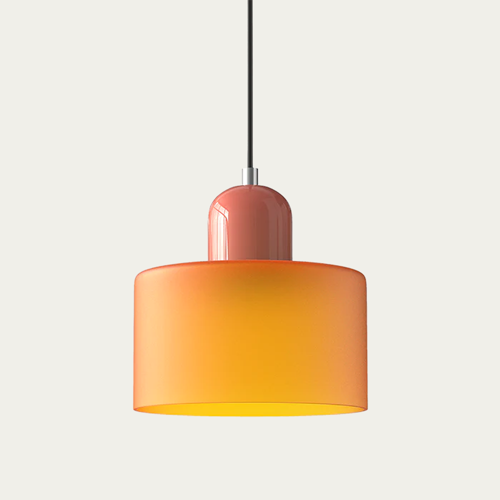 BowLift | Glass light in subtle colors of the kitchen