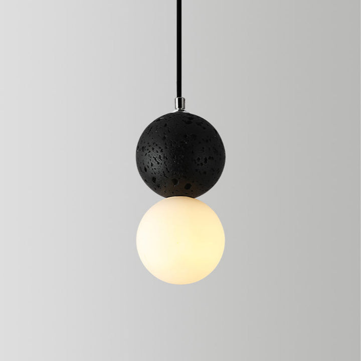 BowLift | Aurora Glow - Luxe LED Pendant Light in Black/White