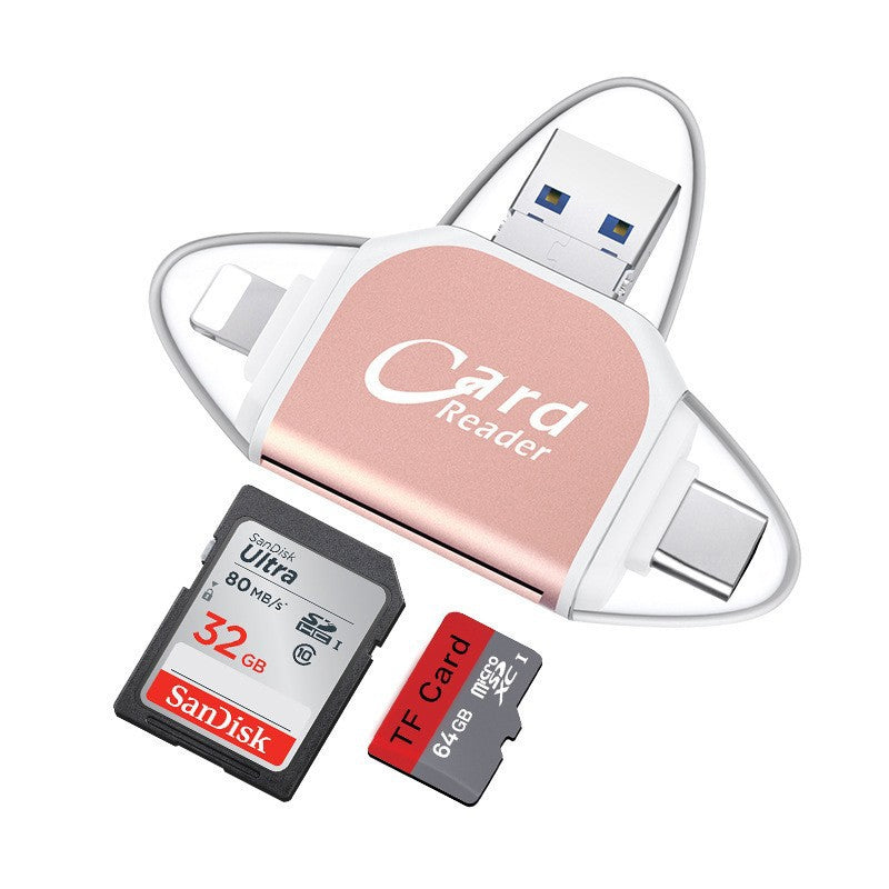 BowLift | 4-in-1 Universal SD TF Card Reader with Multiple Connections