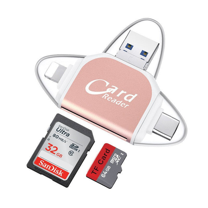 BowLift | Multi-Port 4 in1 Universal SD TF Card Reader