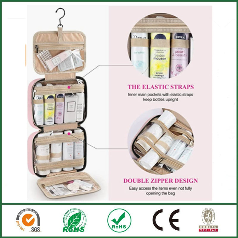 Waterproof Toiletry Bag Travel Bag with Hook for Hanging Bowlift