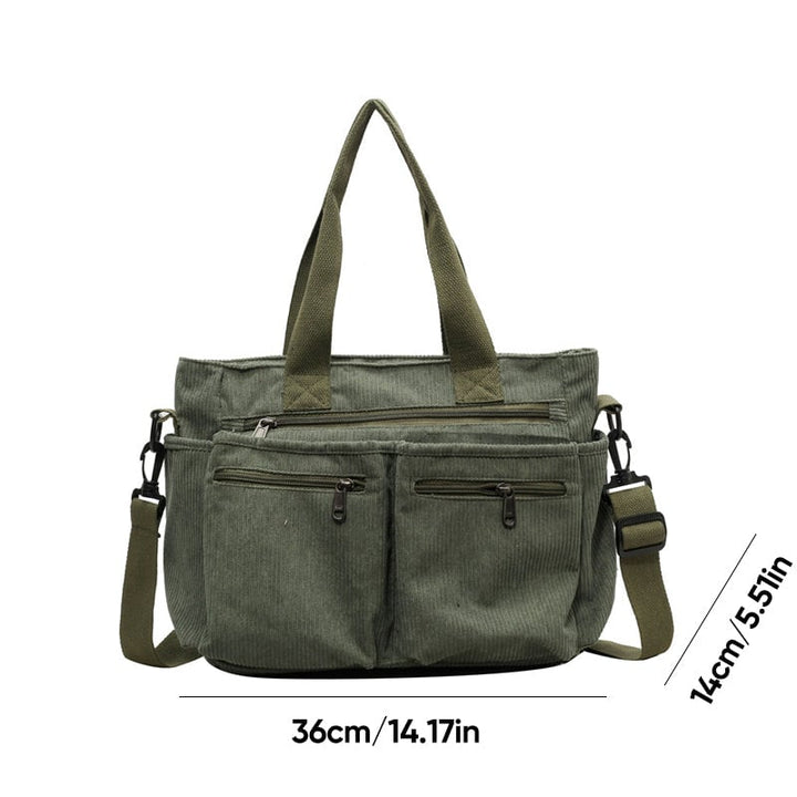 BowLift | Solid Color Corduroy Tote Bag