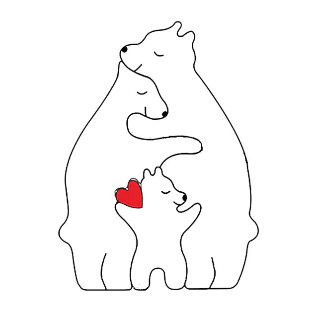 BowLift | CozyBears Wooden Family Puzzle