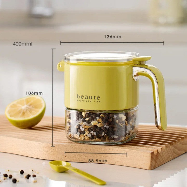 BowLift | Square Glass Seasoning Dispenser Bottle
