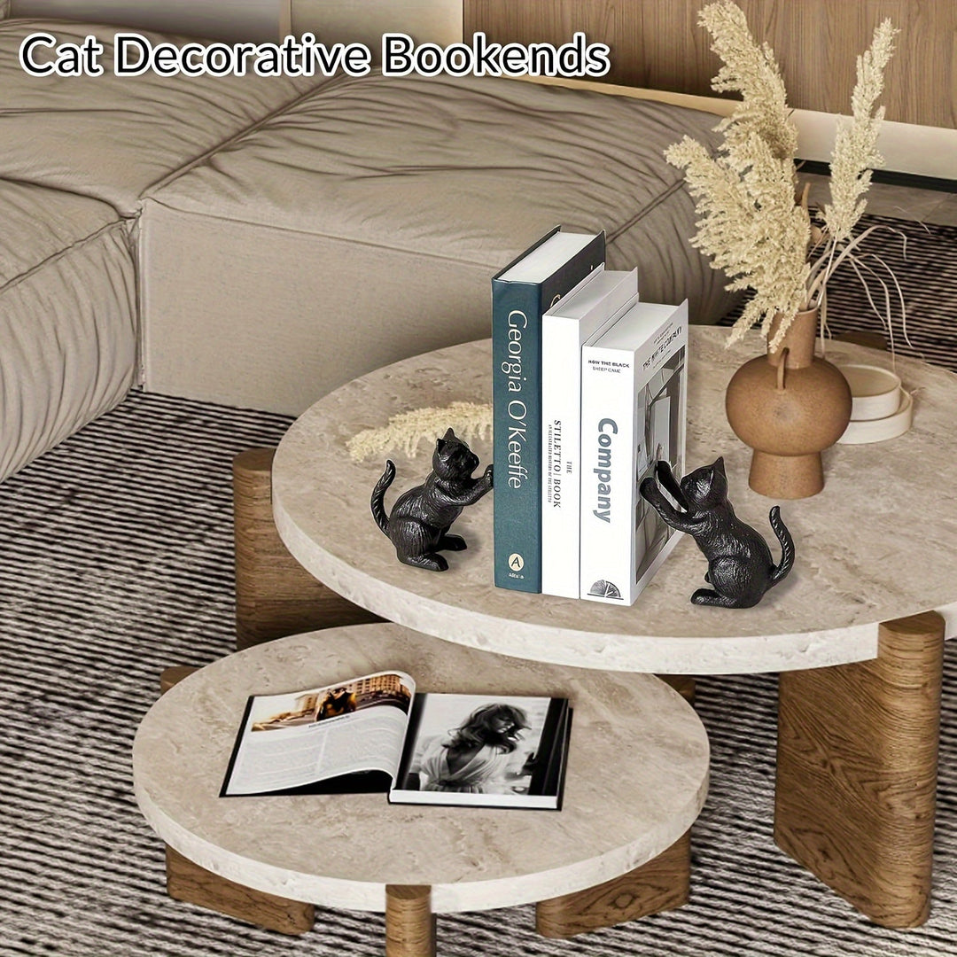 IronVintage – Timeless Cast Iron Bookends with Classic Look Bowlift