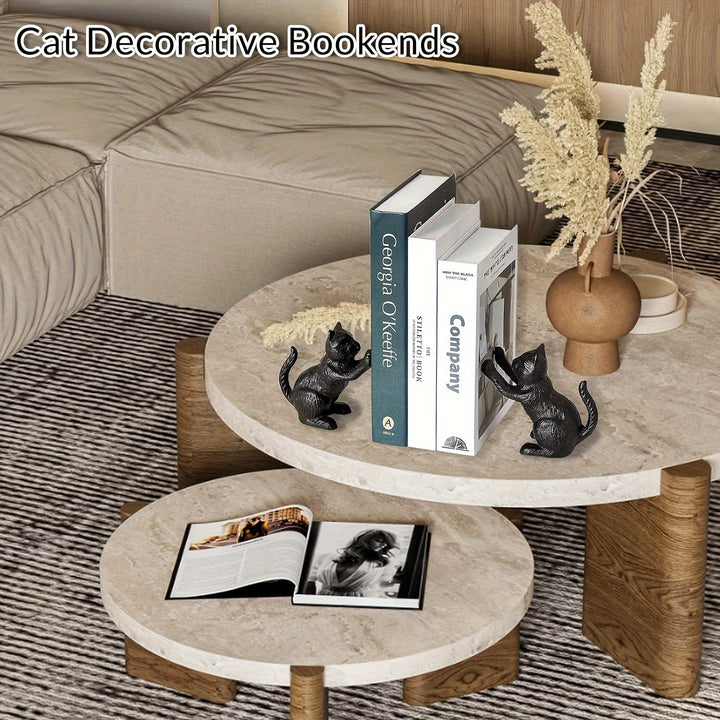 IronVintage – Timeless Cast Iron Bookends with Classic Look Bowlift