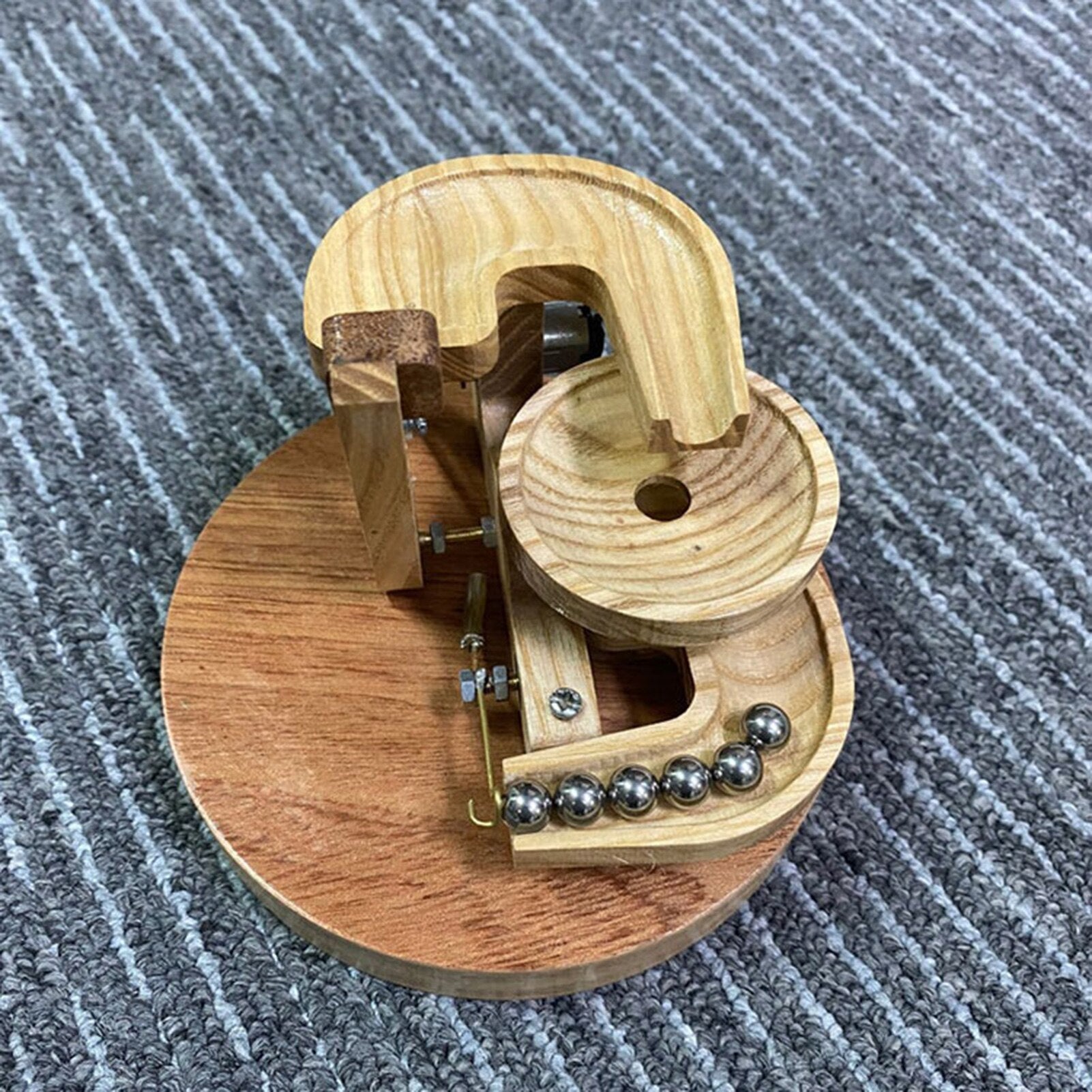 BowLift | Eternal Motion Wood Marble Machine