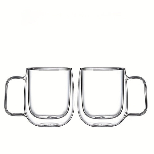 ThermoSip Double-Walled Glass Mug – Borosilicate Glass, Heat Resistant & Elegant | Bowlift