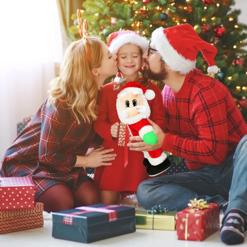 BowLift | Dancing Singing Santa Decoration | Animated Christmas Figure | Plays Festive Songs | Fun Holiday Gift Idea