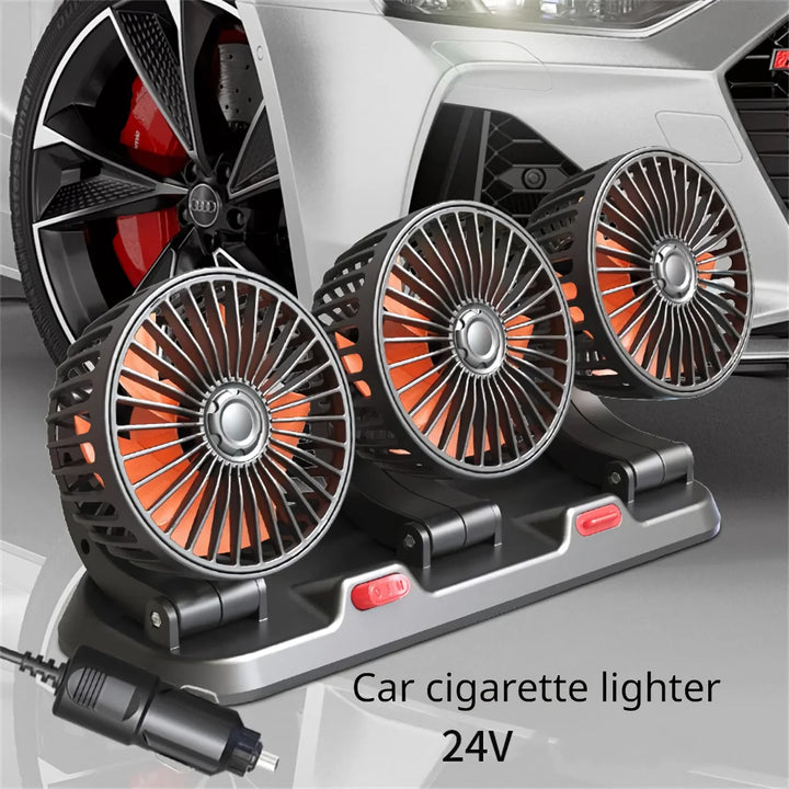 Adjustable 3-Head Electric Fan | Bowlift