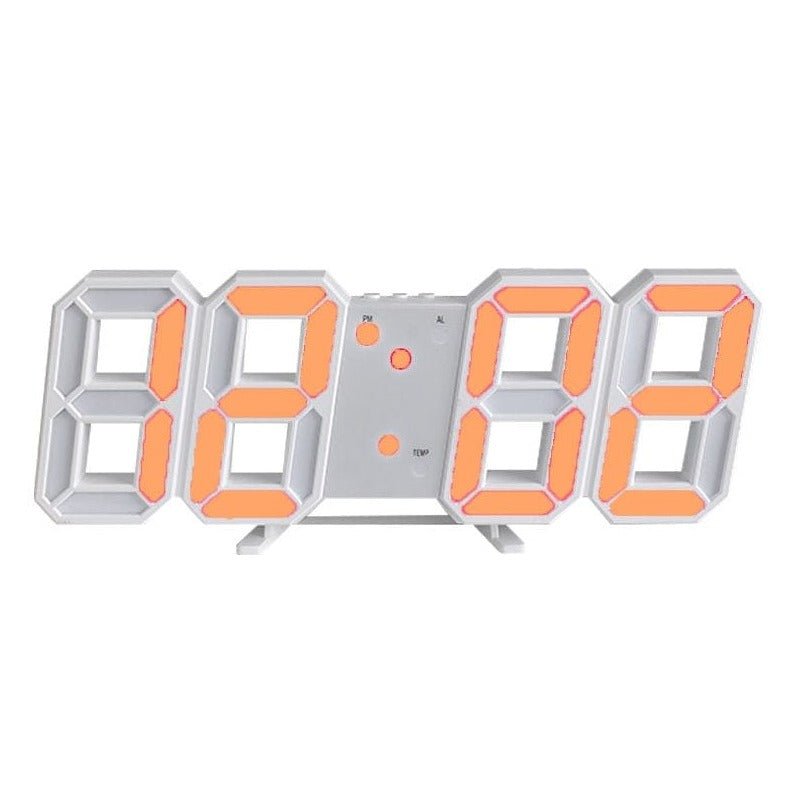 BowLift | Digital 3D LED Wall Clock – Modern Design with Dimming Function and Optimal Visibility