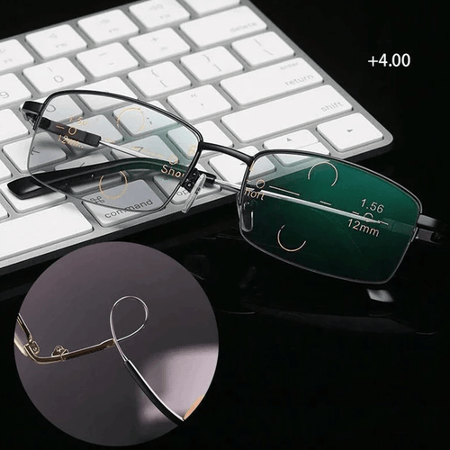 BowLift | Titanium Progressive Distance and Near Range Dual-Use Reading Glasses