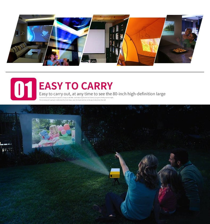 BowLift | LED Home HD Mini Portable Micro Projector Projector