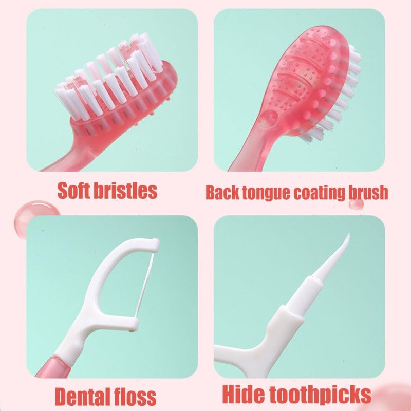 BowLift | 5-in-1 Portable Travel Toothbrush