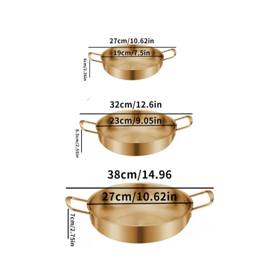 GastroPan – Stainless Steel Sauce & Paella Pan with Handle Bowlift