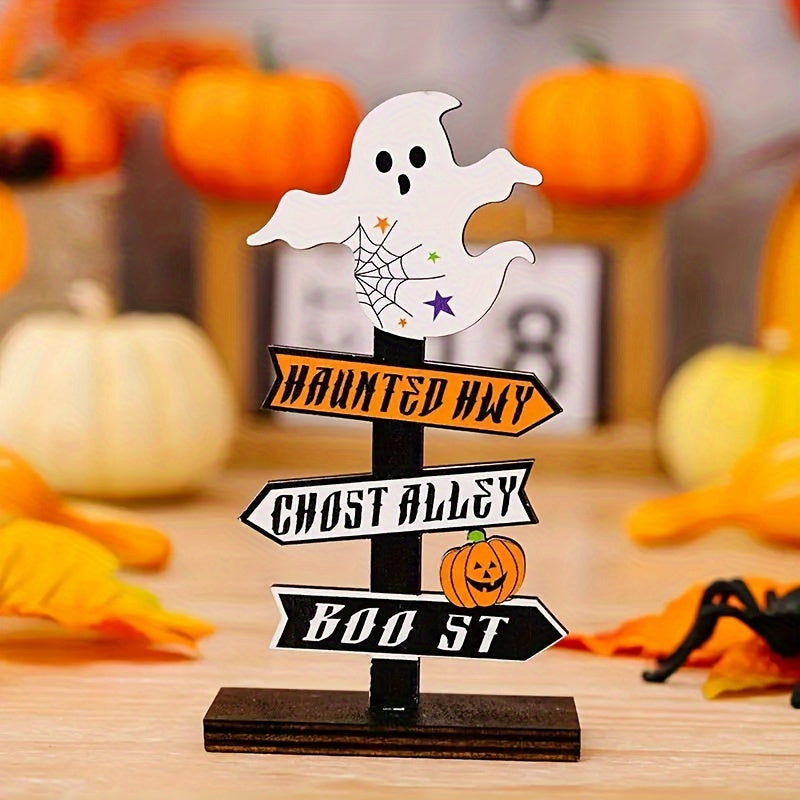 BowLift | Halloween Wooden Pumpkin Wooden Decorative Tabletop Ornament