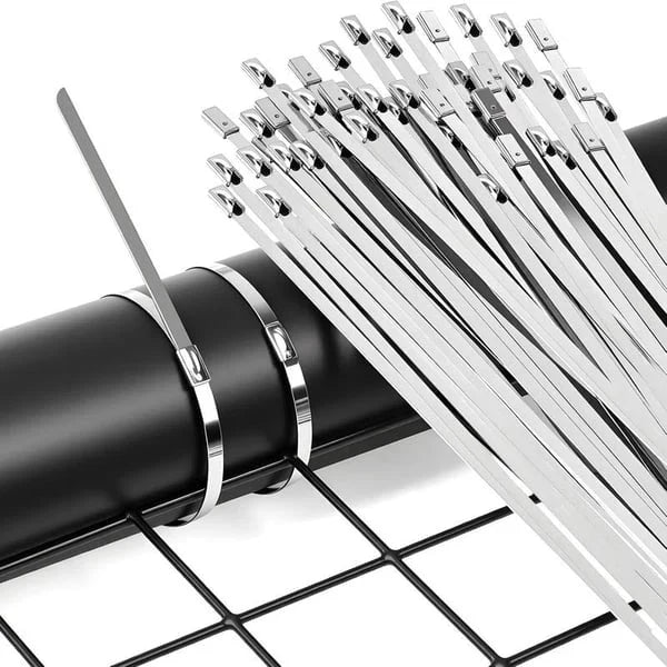 Stainless steel cable tie gun with 100 cable ties | Bowlift