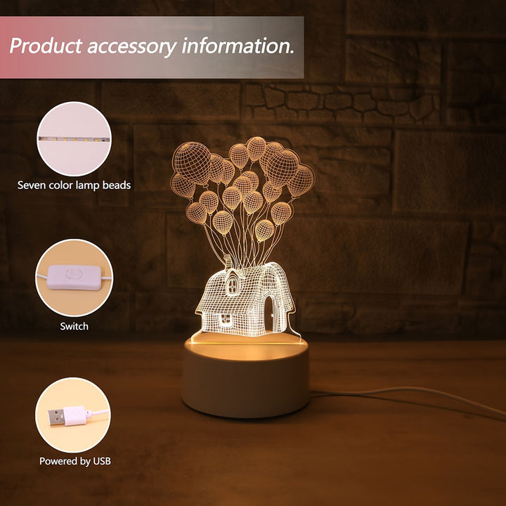 LumiBalloon – Unique 3D LED Balloon Lamp USB Bowlift