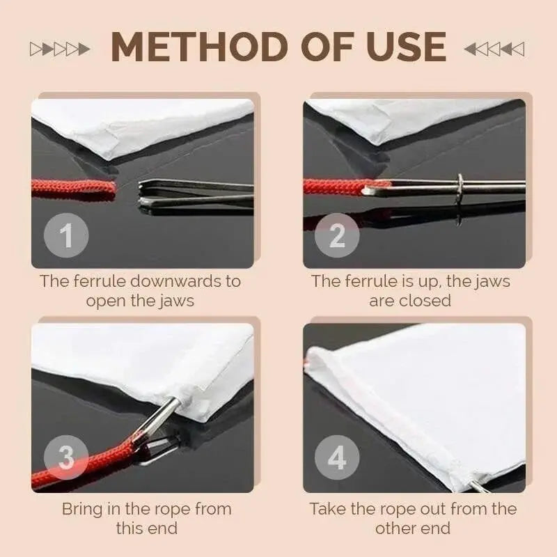 BowLift | 3-piece set cord threading aid – for quick exchange of drawstrings!