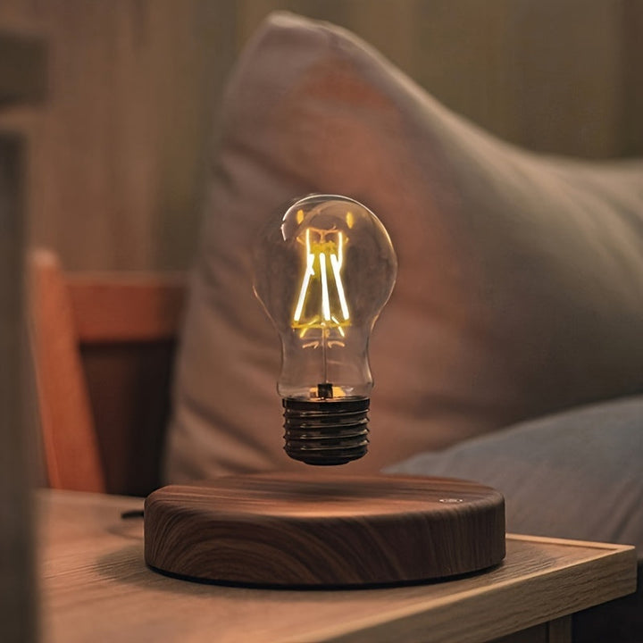 BowLift | Magnetic Levitation Light Bulb – Floating LED Desk Lamp with Rotating Bulb for Unique Home Décor and Creative Christmas Gifts