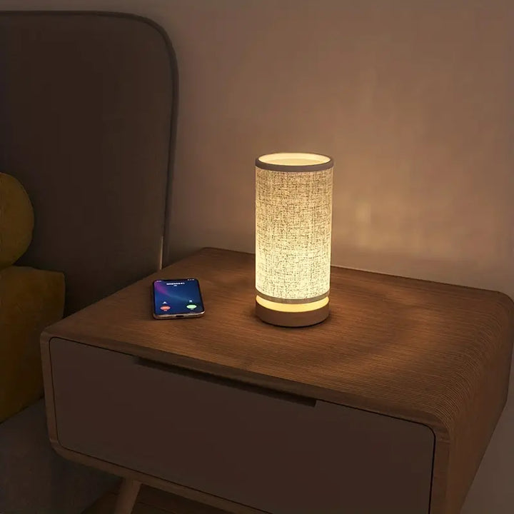 BowLift | Linen Look Night Lamp with Modern Design – For a Cozy Atmosphere