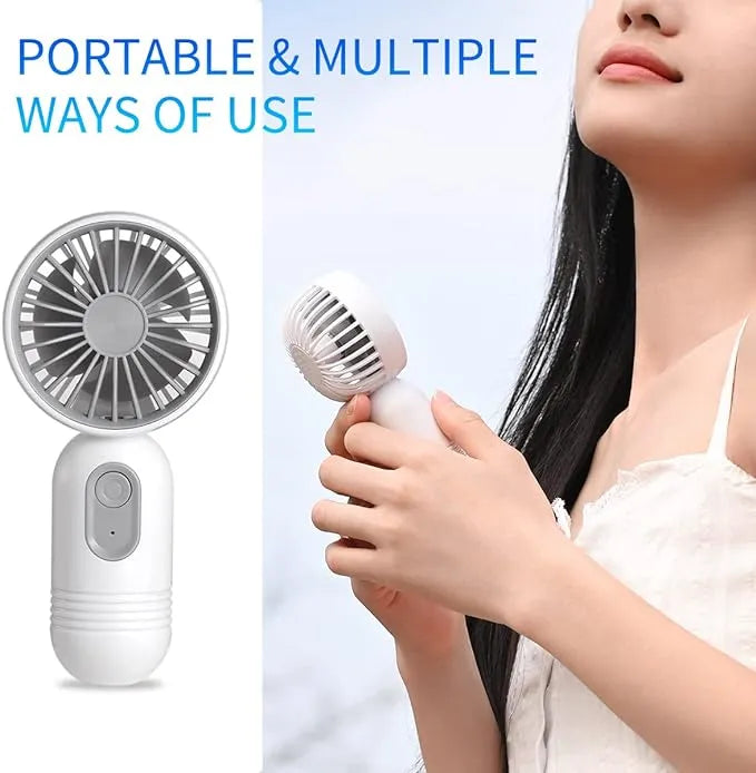 USB Rechargeable Mini Portable Fan With 3 Speeds | Bowlift