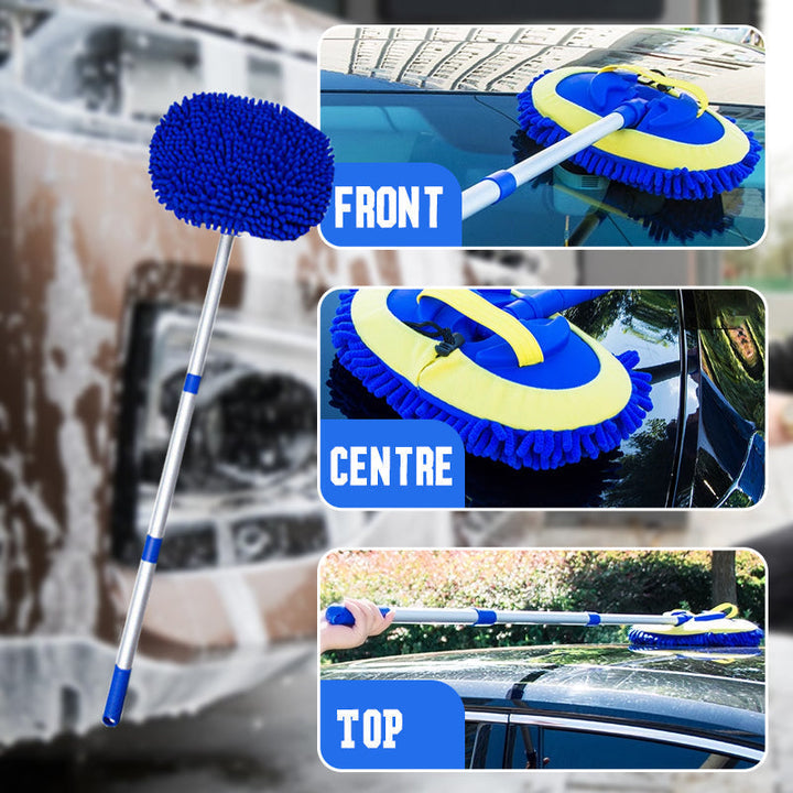 Telescopic car wash mop with extendable handle | Bowlift