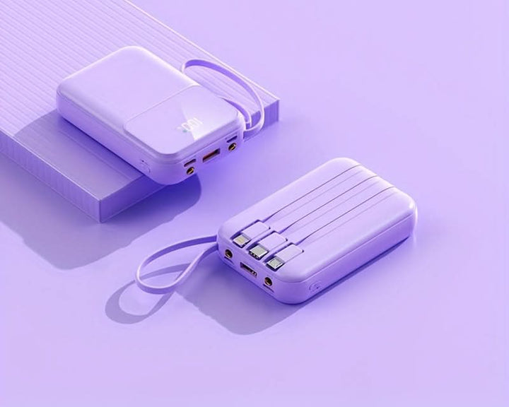 BowLift | 10000mAh Portable Power Bank with Cables