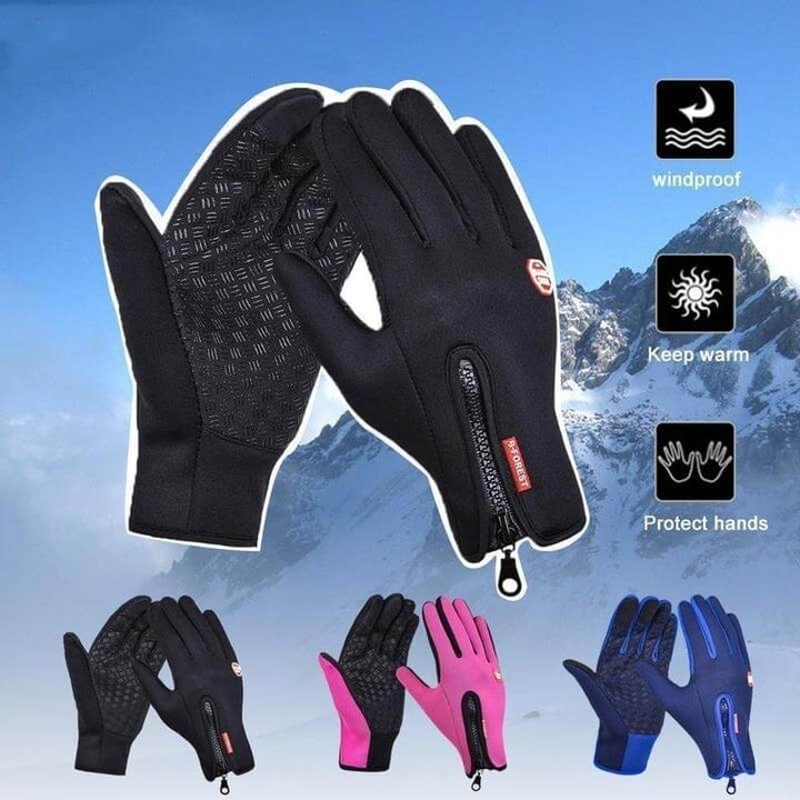 BowLift | HeatGripX Windproof Thermal Slip Cold Weather Gloves