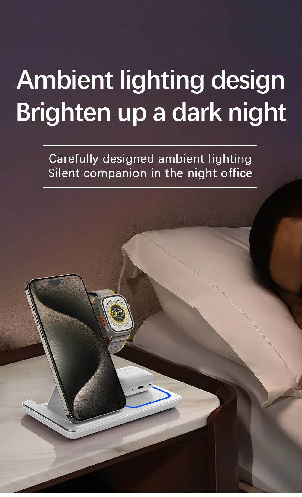 BowLift | 3 in 1 Foldable Wireless Charging Stand
