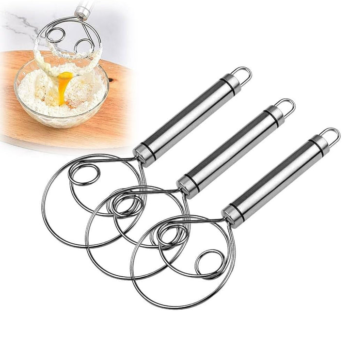 Stainless Steel Magic Dough Whisk Bread Whisk | Bowlift