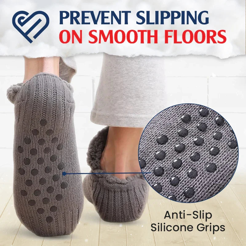 BowLift | Fleece-Lined Non-Slip Thermal Slippers Socks