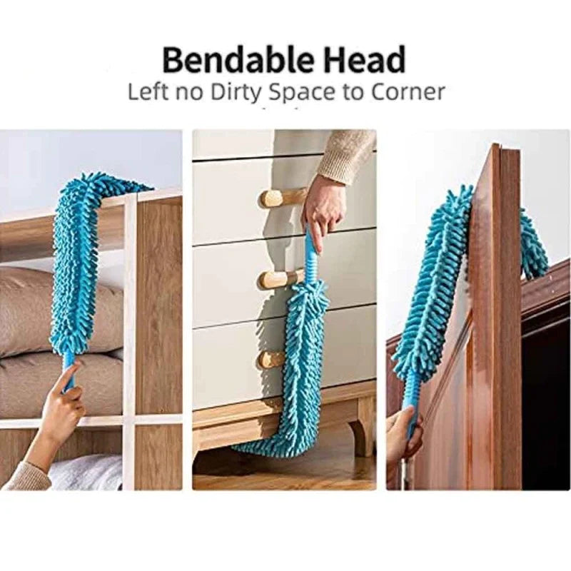 Flexible Microfiber Duster with Long Handle Bowlift