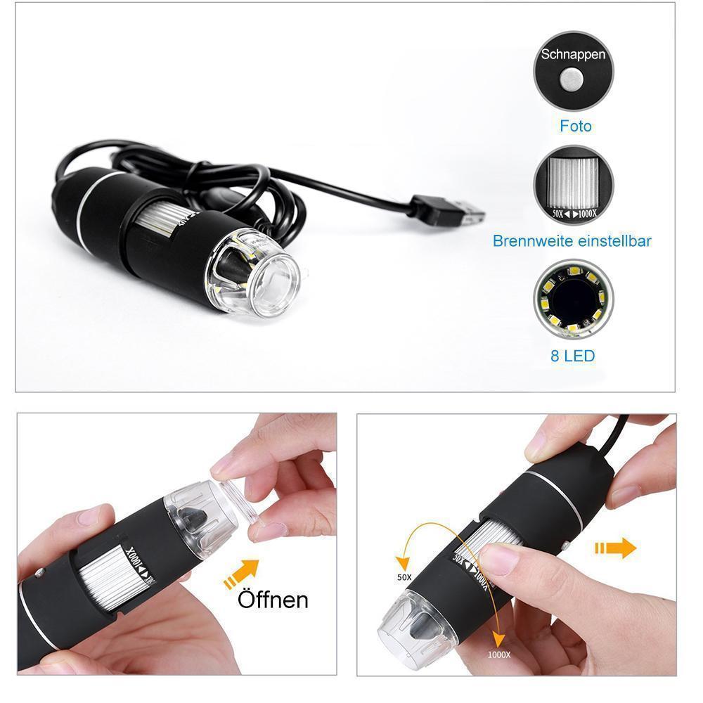 Wearable 1000X Zoom 1080p Microscope Camera | Bowlift